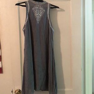 Love, Fire high neck, no shoulder dress